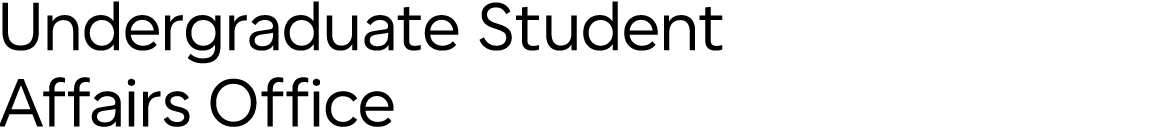 School of Social SciencesUndergraduate Student Affairs Office Wordmark