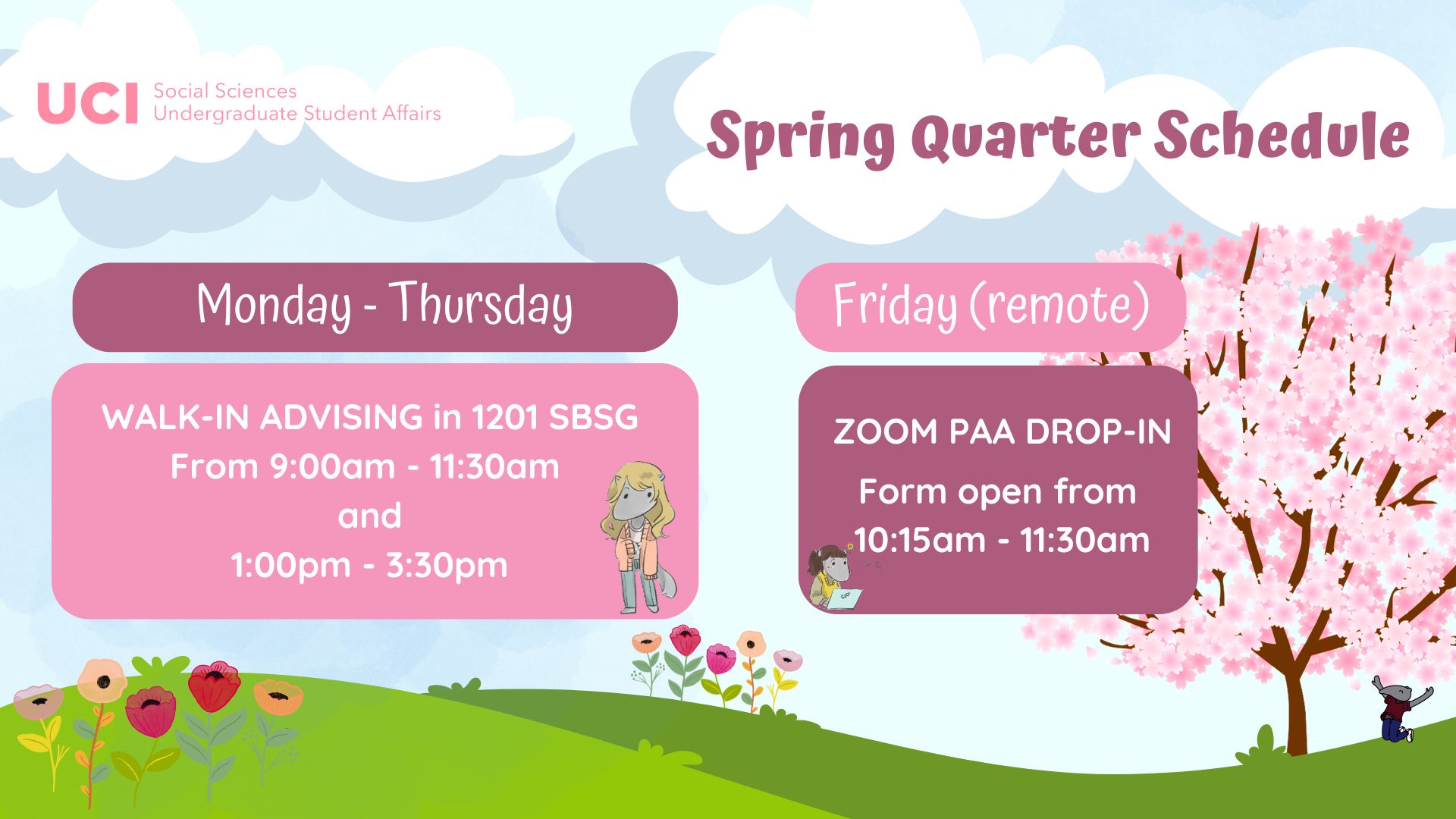 Spring Quarter Schedule Spring Quarter Schedule